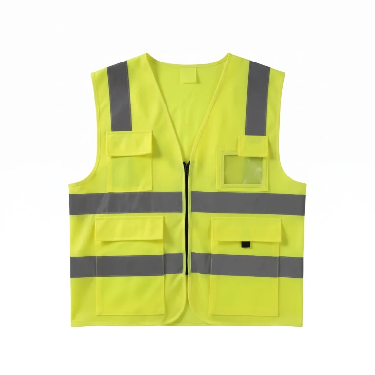 High-Visibility Reflective Safety Vest with Multi-Pockets