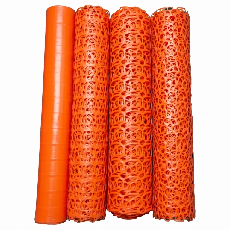 High-Visibility Orange Safety Warning Mesh Roll
