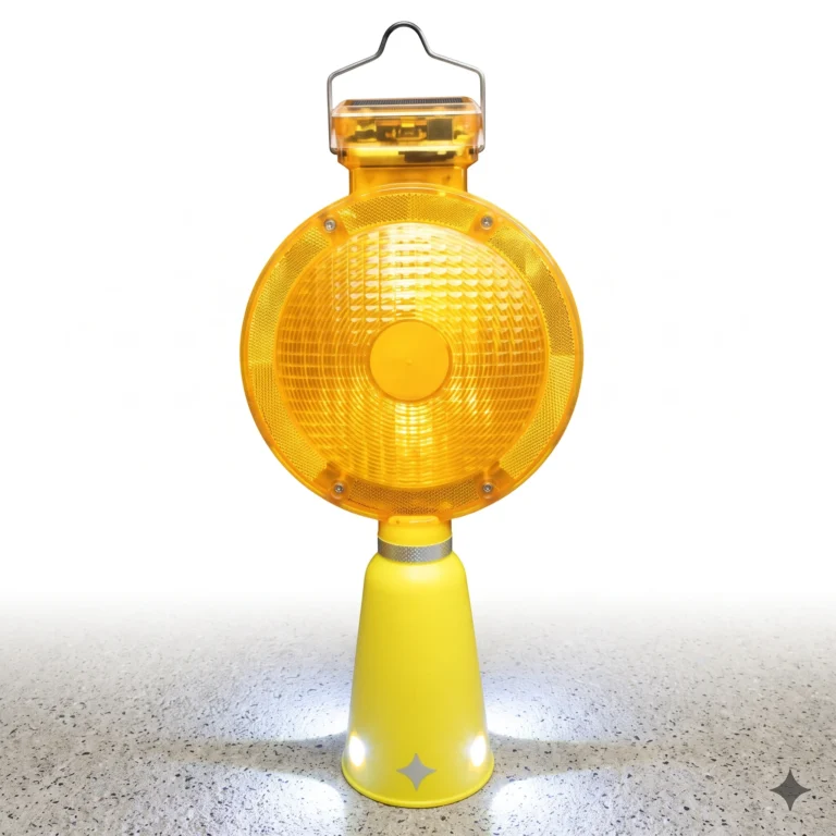 Solar Powered Flashing Traffic Barricade Light